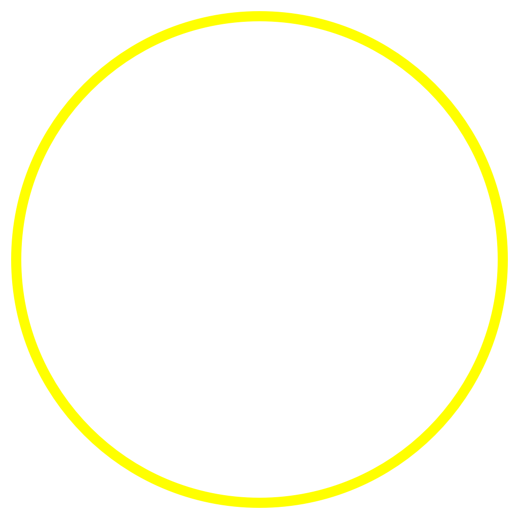 Thin yellow circle